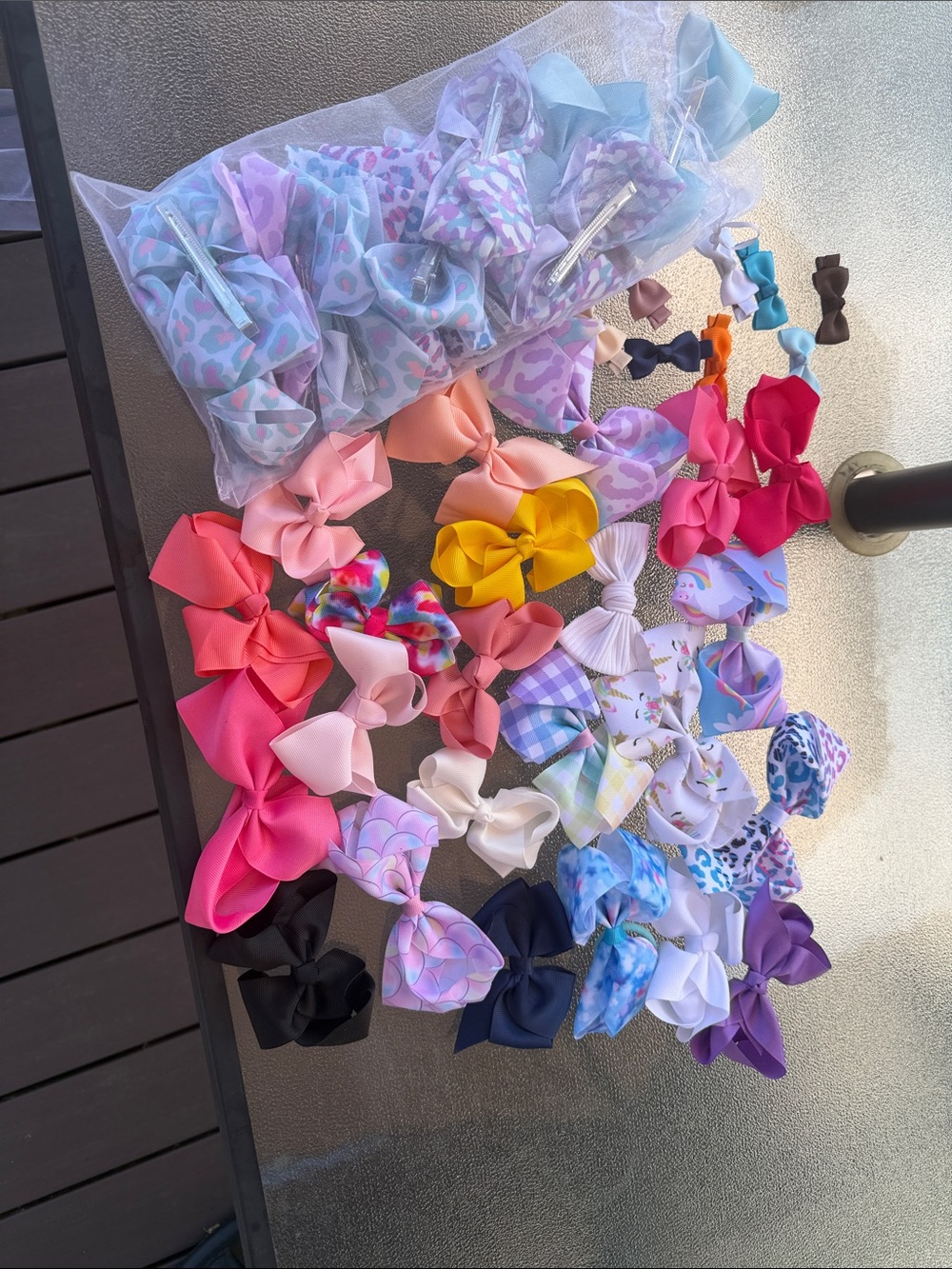 Colorful Assorted Bow Hair Clips - Multi Color